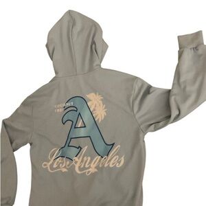 LIGHT BLUE ROMWE LA ZIPUP